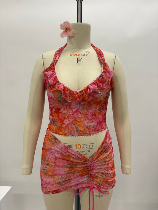 Tropical two-piece set