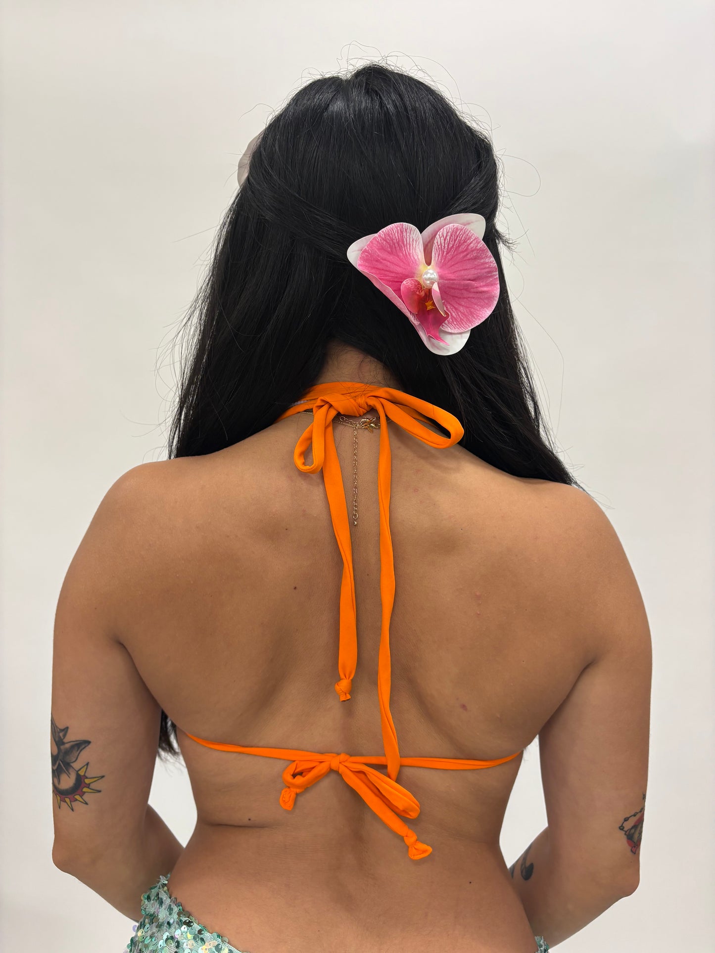 Reversible Orange Cheetah Top